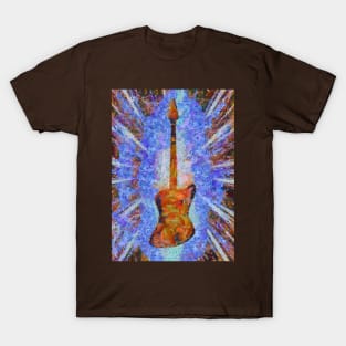 Bass guitar. Modern painting T-Shirt